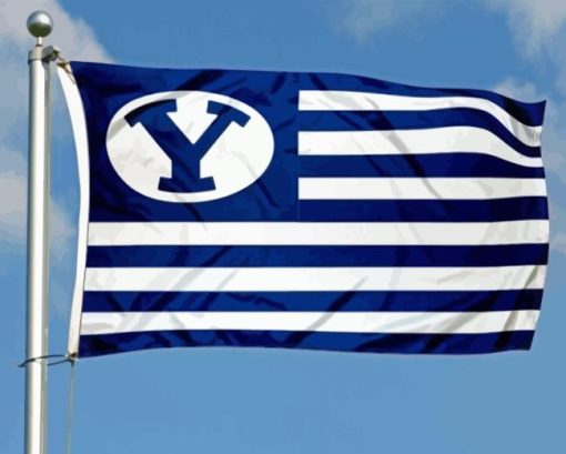 BYU Cougars Flag Paint By Numbers
