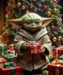 Baby Yoda Christmas Paint By Numbers