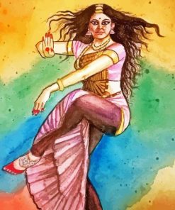 Bharatanatyam Dancer Paint By Numbers