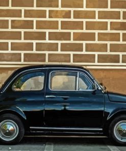 Black Fiat 500 Paint By Numbers