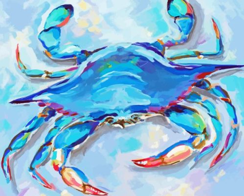 Blue Crab Art Paint By Numbers