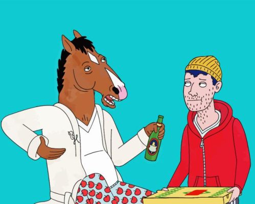 Bojack and Todd Paint By Numbers