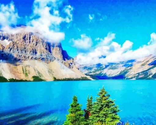 Bow Lake Paint By Numbers