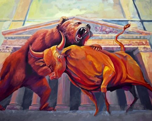 Bull Bear Art Paint By Numbers