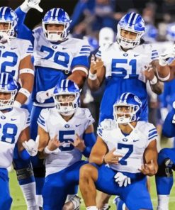 Byu Football Team Paint By Numbers
