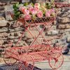 Cart With Pink Flowers Paint By Numbers
