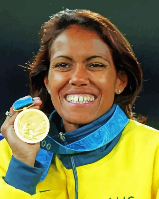Cathy Freeman Paint By Numbers