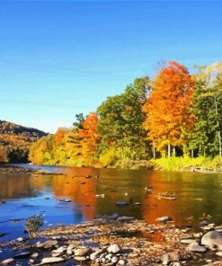 Catskill Mountains River Paint By Numbers