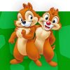 Chip and Dale Paint By Numbers