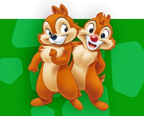 Chip and Dale Paint By Numbers