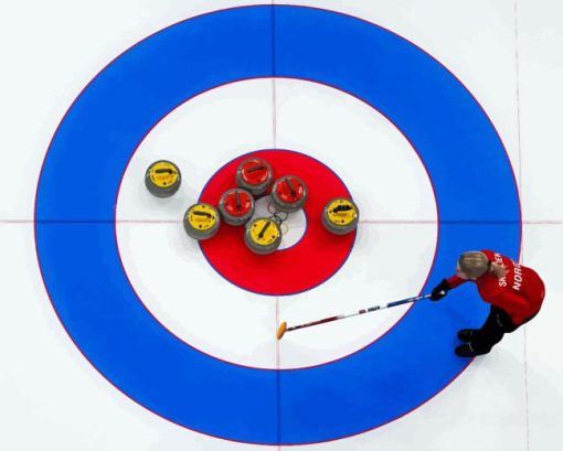 Curling Player Paint By Numbers