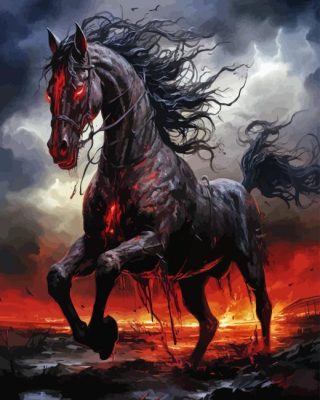 Devil Horse Paint By Numbers