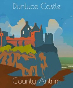 Dunluce Poster Paint By Numbers