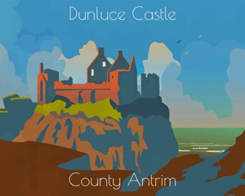 Dunluce Poster Paint By Numbers