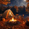 Fall Camping Paint By Numbers