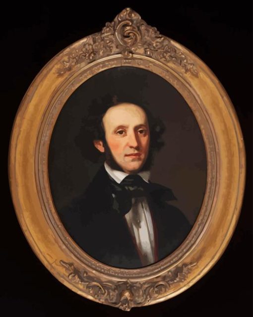 Felix Mendelssohn Portrait Paint By Numbers