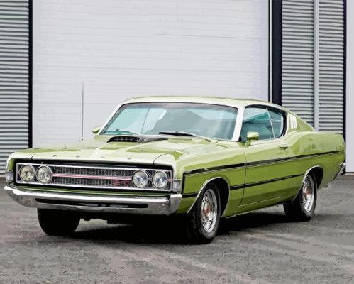 Ford Torino Paint By Numbers