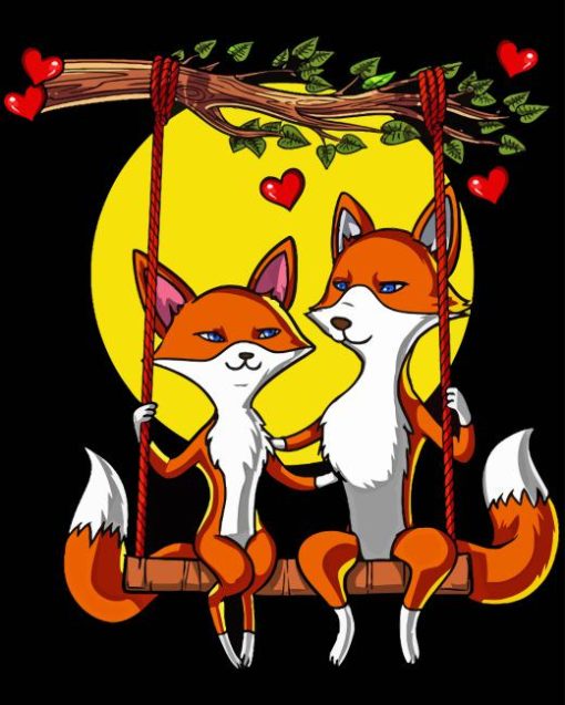 Fox couple Paint By Numbers