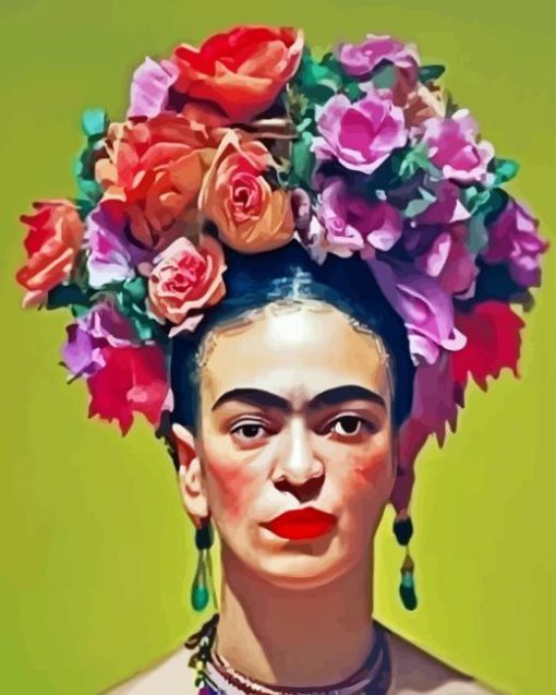 Frida With Flowers Paint By Numbers