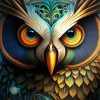 Futurism Owl Bird Paint By Numbers