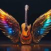 Guitar With Wings Paint By Numbers