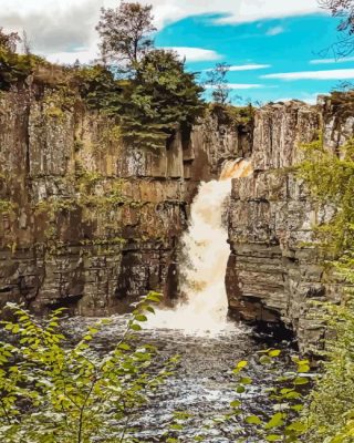 High Force Waterfall Paint By Numbers