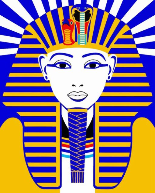 Illustration King Tut Paint By Numbers