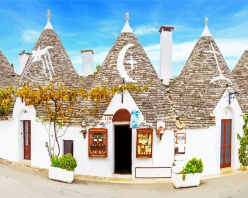Italy Alberobello Town Paint By Numbers