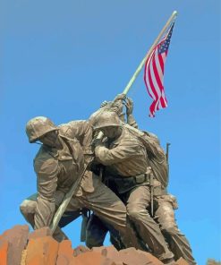 Iwo Jima Memorial Paint By Numbers