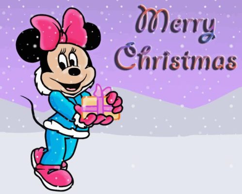 Mini Mouse Christmas Paint By Numbers