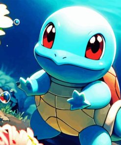 Pokemon Squirtle Paint By Numbers