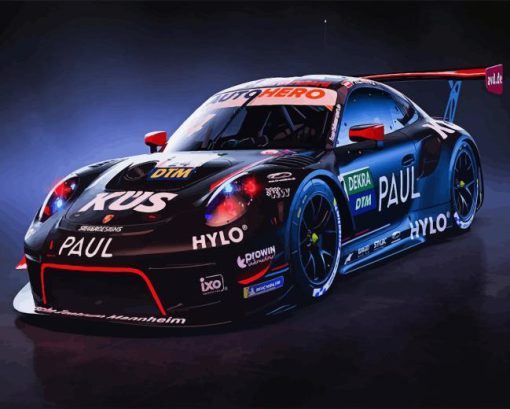 Porsche Racing Paint By Numbers