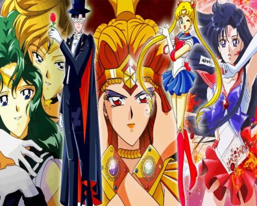 Sailor Scout Paint By Numbers