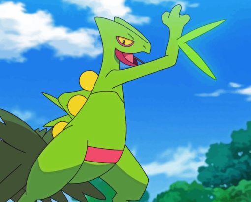 Sceptile Paint By Numbers