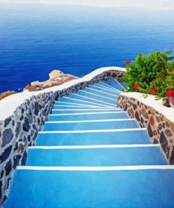 Stairs In Greece Paint By Numbers