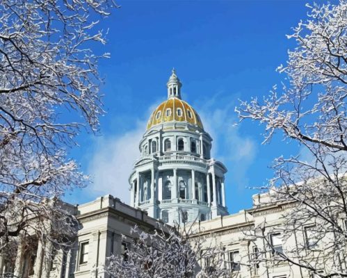 State Capitol Denver Paint By Numbers