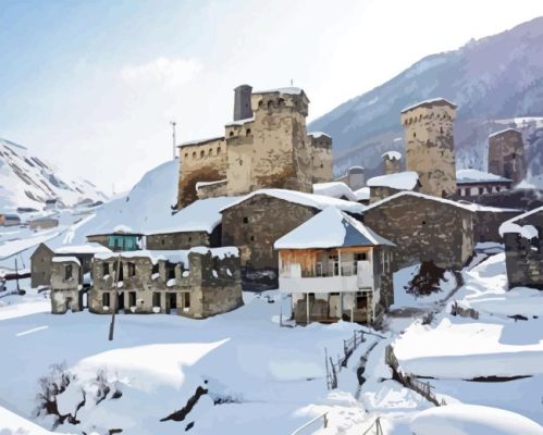 Svaneti Snow Paint By Numbers