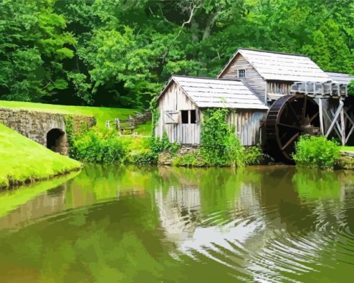 Virginia Mabry Mill Paint By Numbers