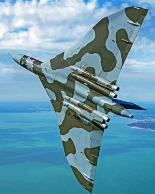 Vulcan Plane Paint By Numbers