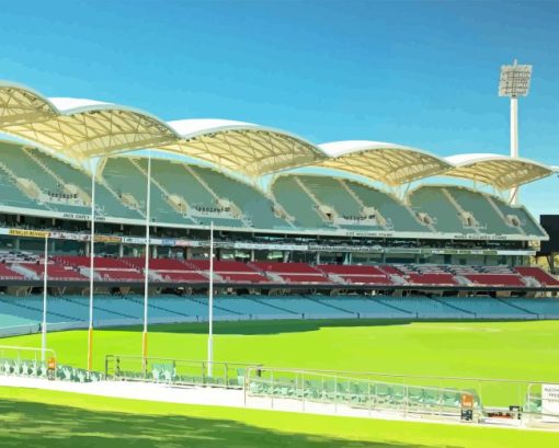 Adelaide Oval Stadium Paint By Numbers