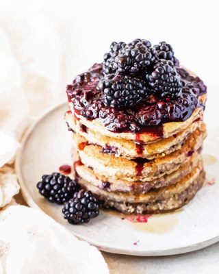 Blackberries Pancake Paint By Numbers