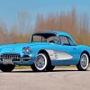 Blue 1960 Corvette Paint By Numbers