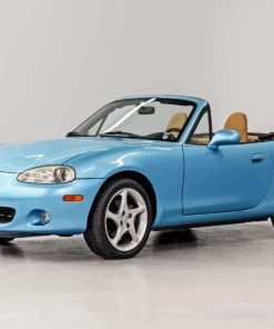 Blue MX5 Paint By Numbers