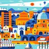 Colorful Cagliari Paint By Numbers