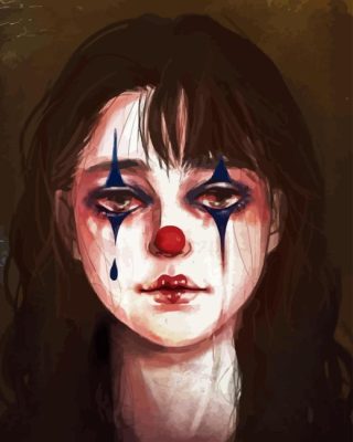 Crying Clown Paint By Numbers