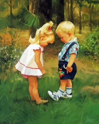 Cute Kids Paint By Numbers