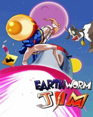 Earthworm Jim Paint By Numbers