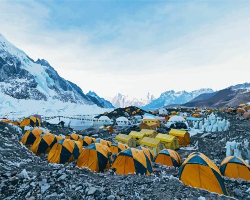Everest Base Camp Paint By Numbers