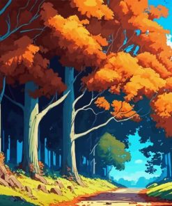 Forest Anime Paint By Numbers