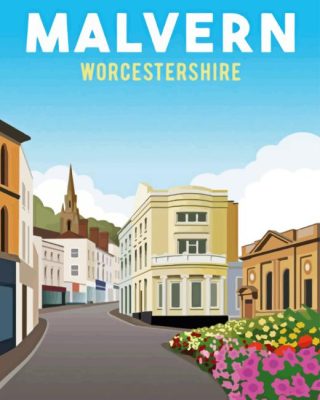 Great Malvern Poster Paint By Numbers